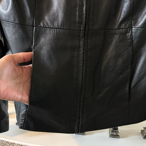 Style & Co. Women's Sleek Black Leather Jacket - Picture 8 of 8
